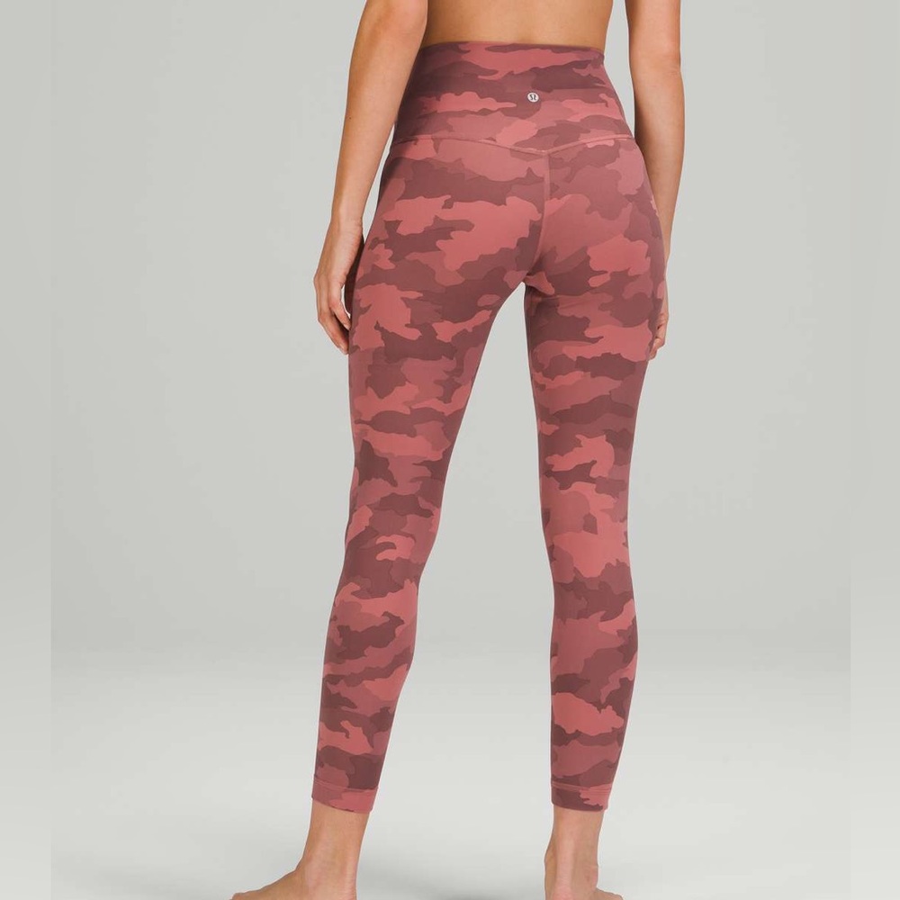 lululemon athletica Rose Pink Camo High-Rise Leggings